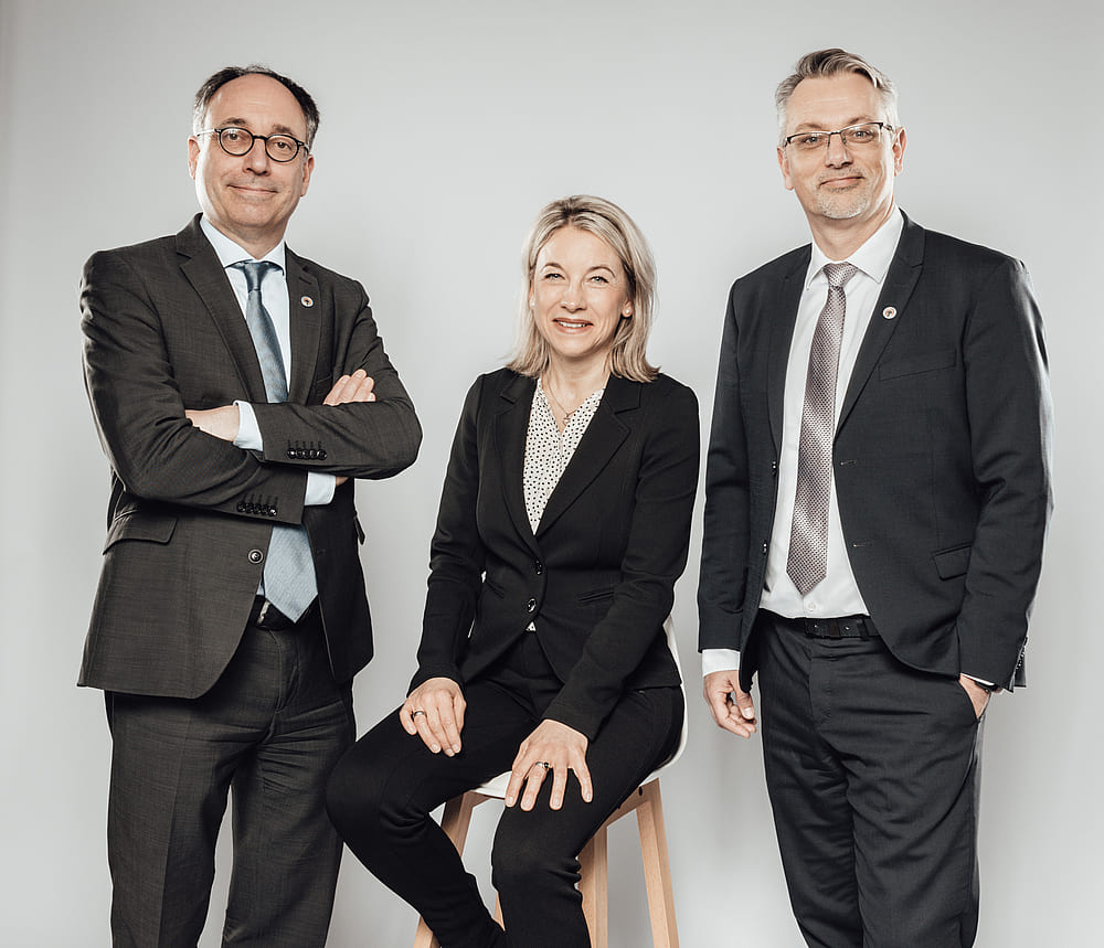 Vorstand der esn: Tobais Henkel, Jessica Gümmer-Postall und Ingo Beese
