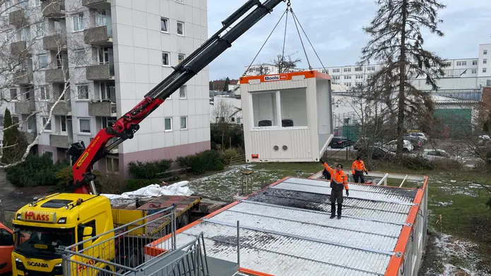 Mobile Unterrichtsräume am Bildungszentrum Marienstift
