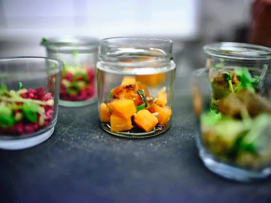 Essen in Gläsern