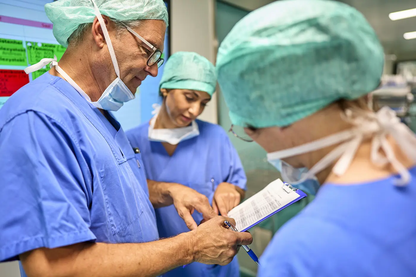 OP Manager Lotse mit seinem Team