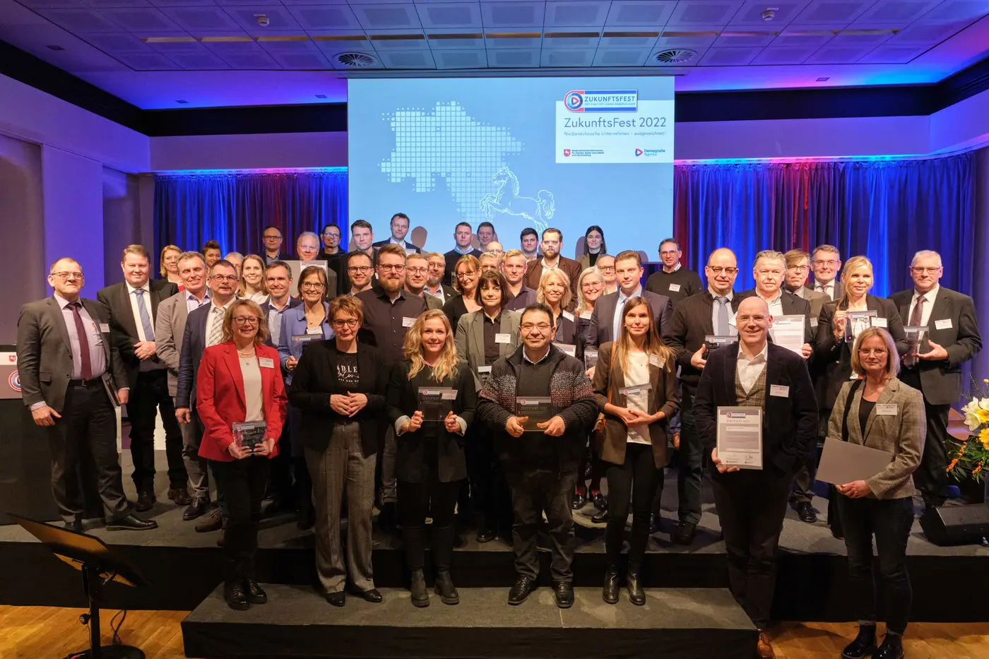 Gruppenbild: Alle Preisträger Zukunftsfest 2022