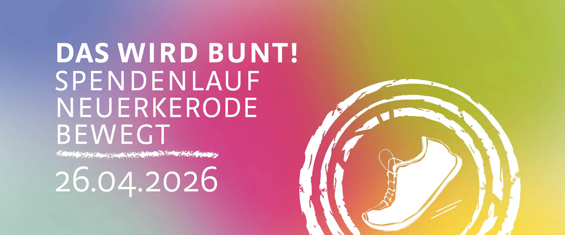 Das wird bunt! Spendenlauf Neuerkerode bewegt, 26. April 2026