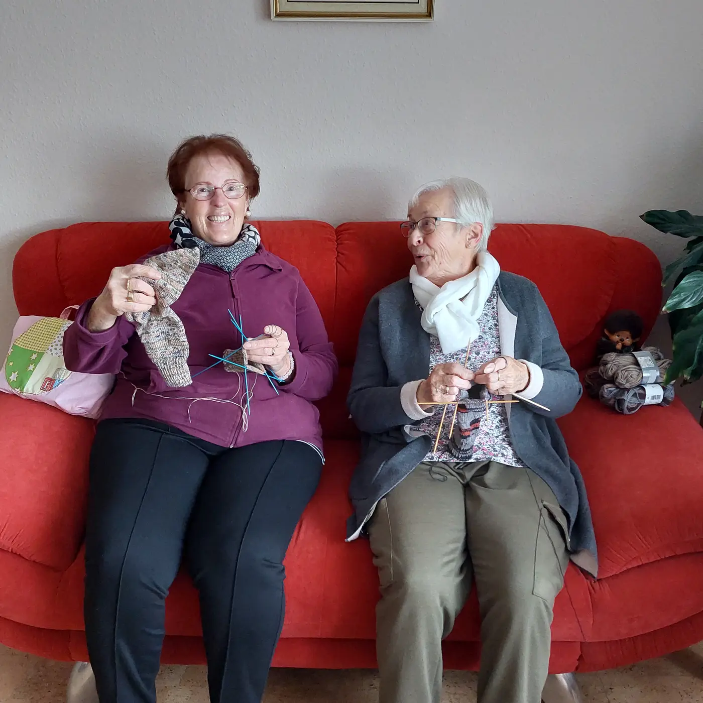 Sockenstricken in der Fachambulanz Peine