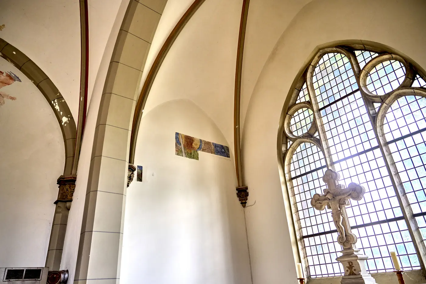 Blick ins Gewölbe der Kapelle