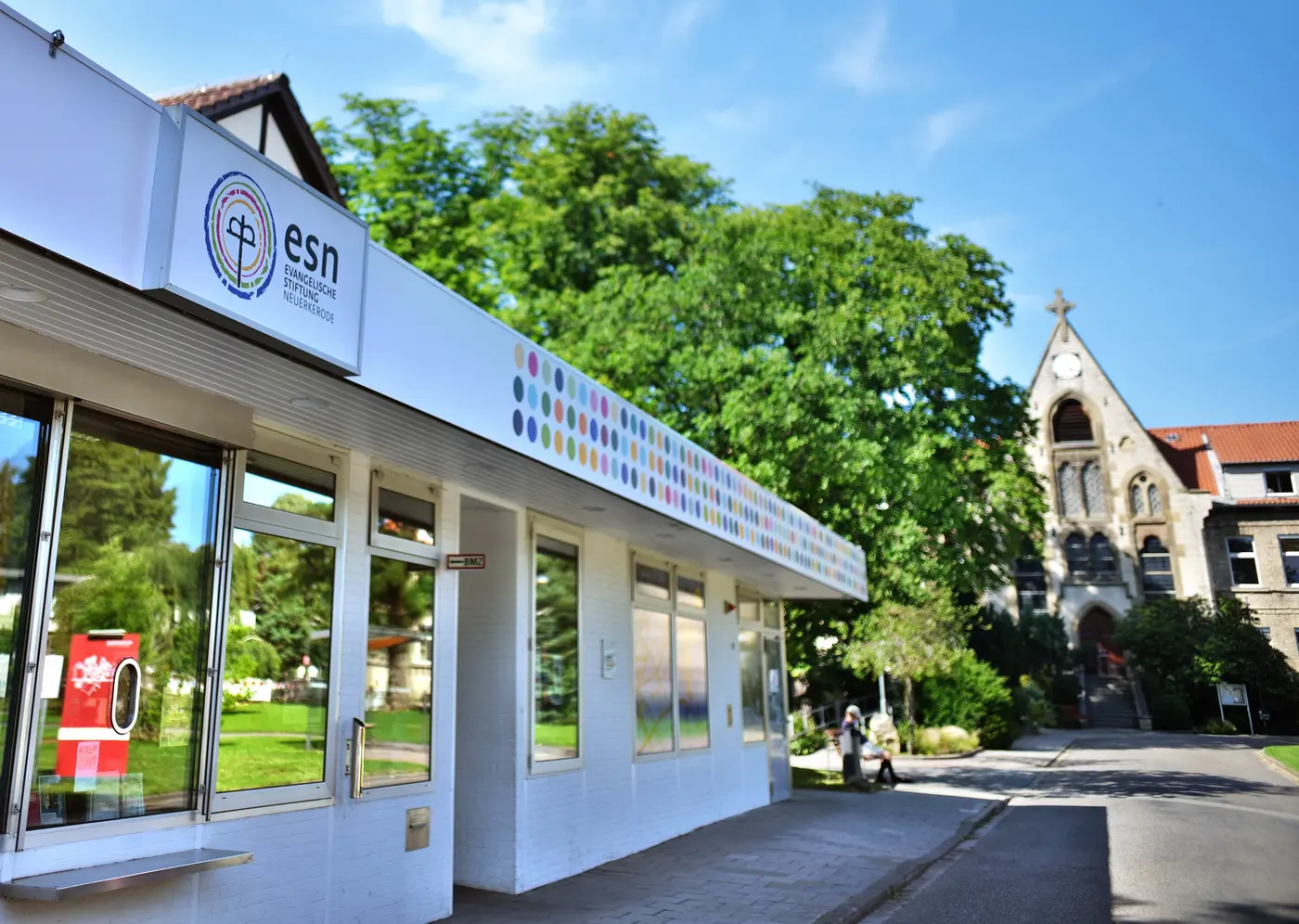 Gebäude der Info in Neuerkerode