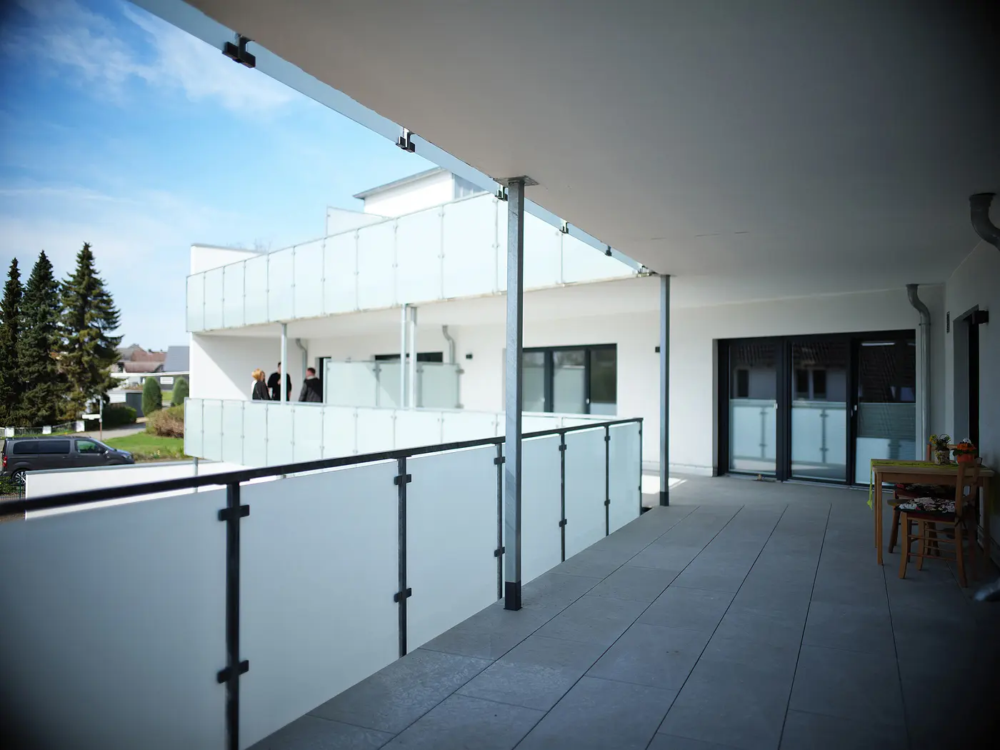 Der Balkon der Senioren-WG in Gifhorn-Gamsen.