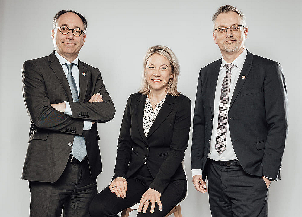 Vorstand der esn: Tobais Henkel, Jessica Gümmer-Postall und Ingo Beese
