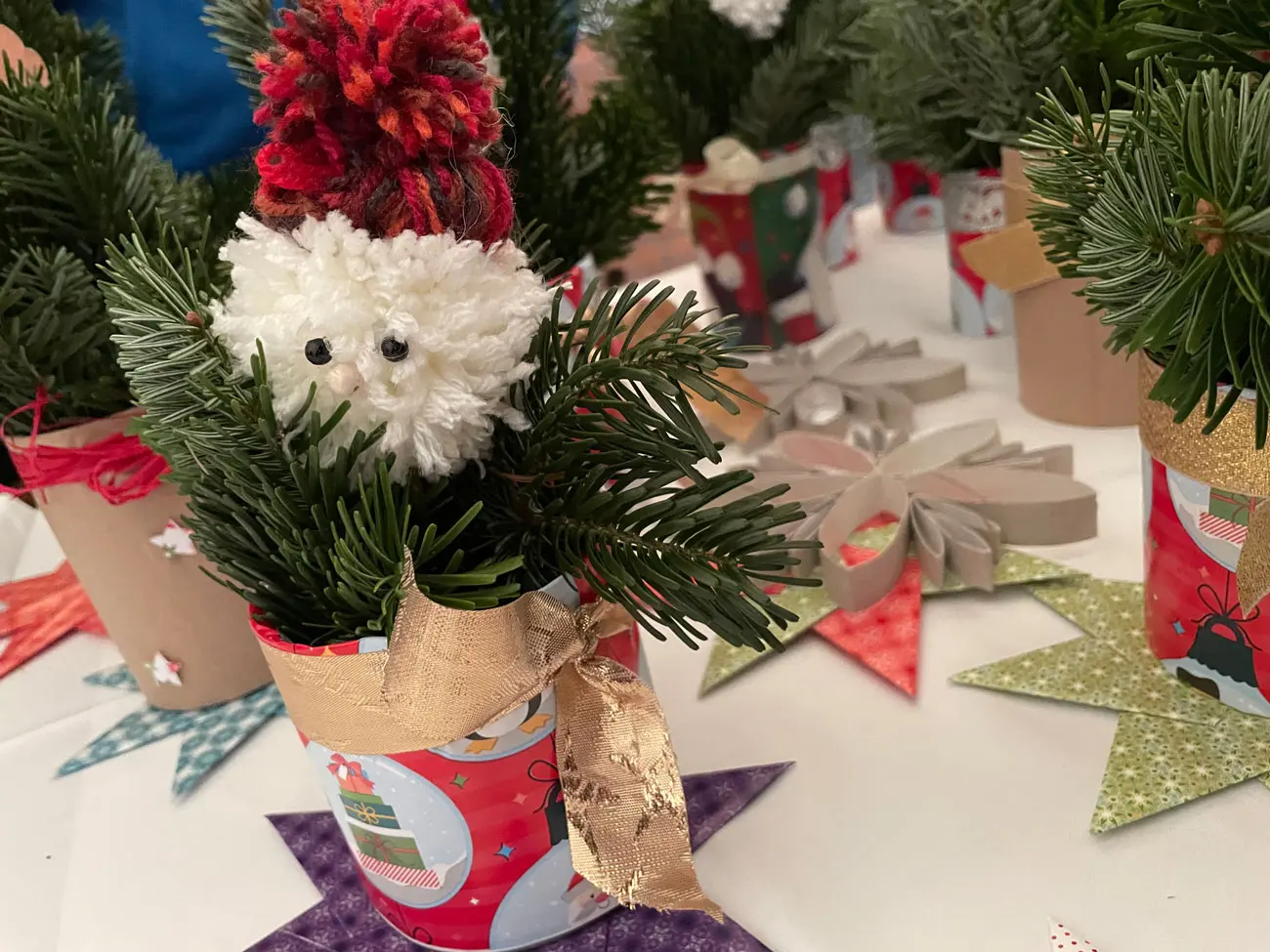 Basteln Bewohner St. Vinzenz Weihnachten