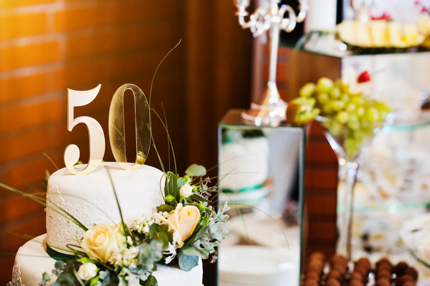 Kuchen vom 50. Geburtstag