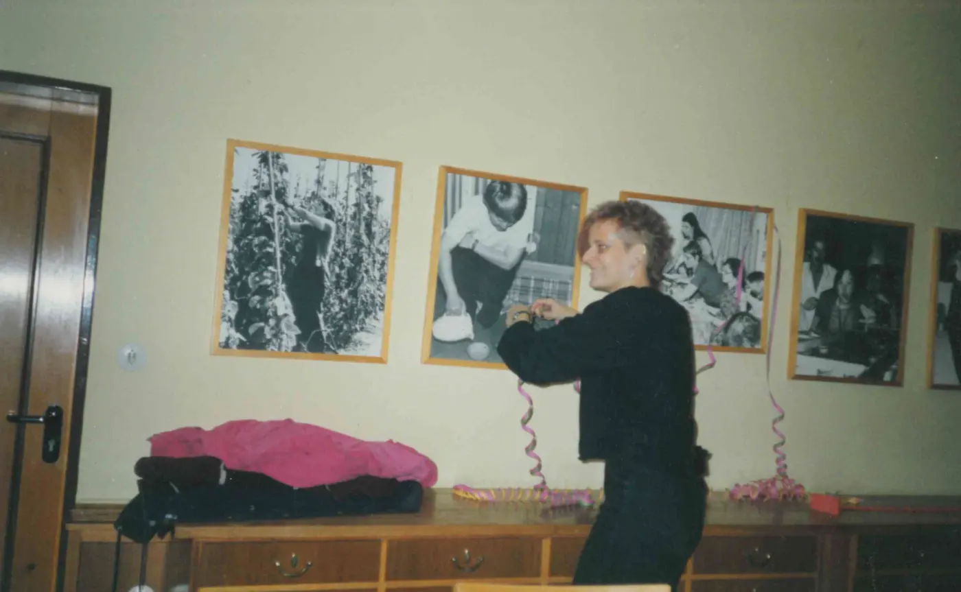 Silvestervorbereitungen. Schmücken.