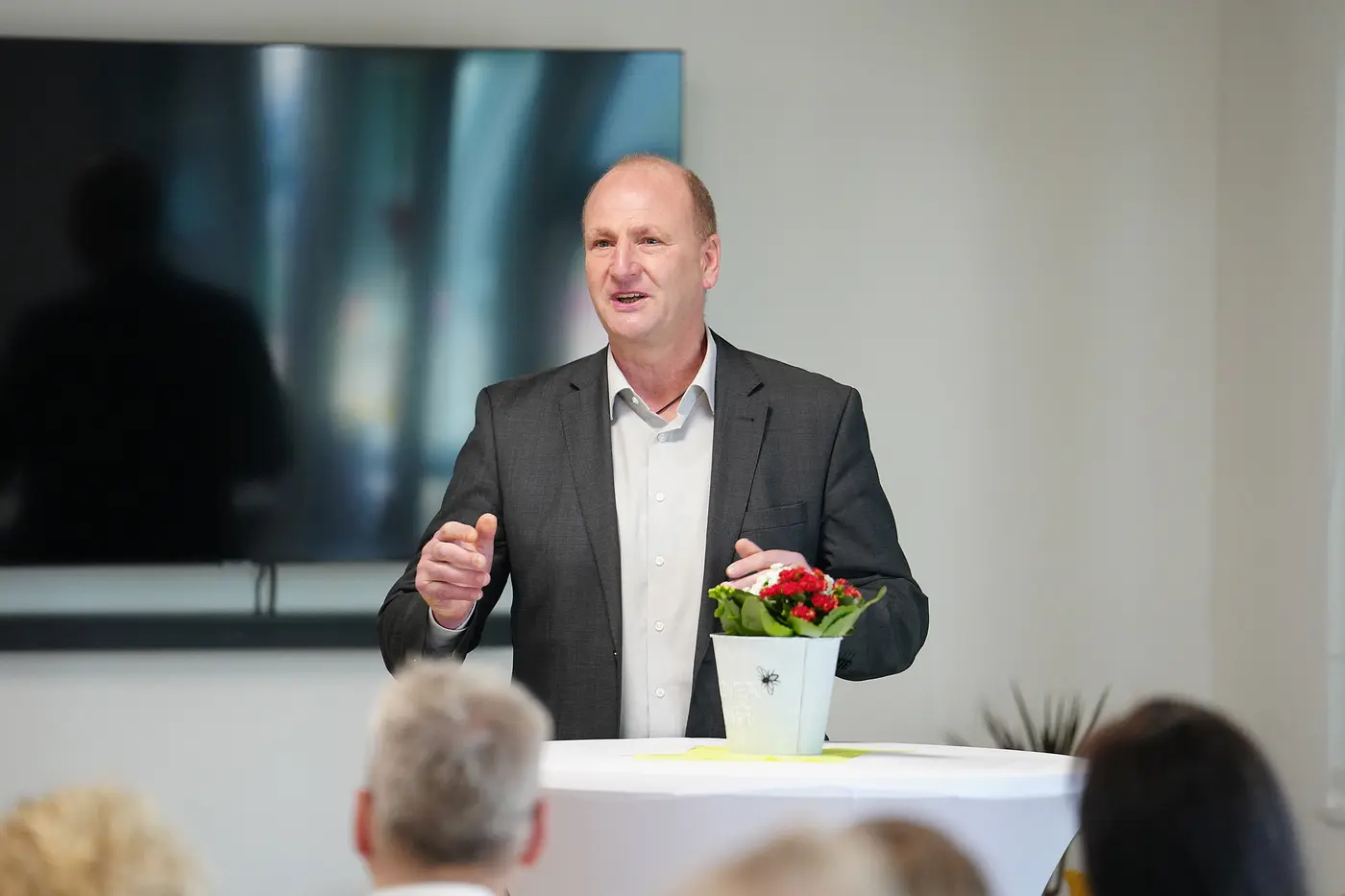 Volker Wagner bei der Eröffnung Haus "Lebensglück" in Gifhorn-Gamsen.