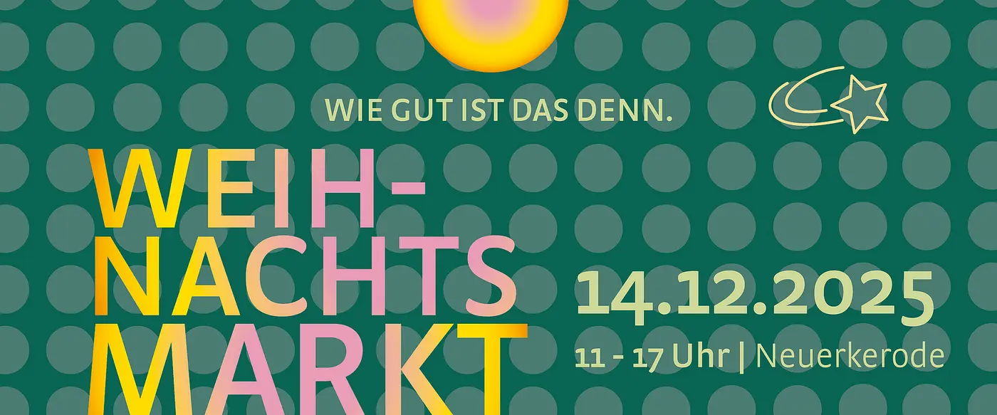 Ein Plakat des Weihnachtsmarktes.