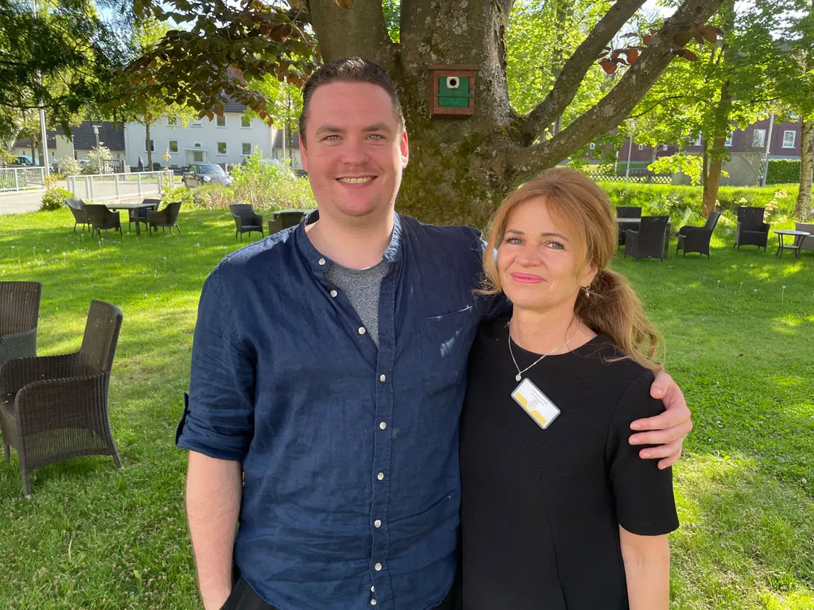 Marvin Schäfer und Birgit Fuhrmann