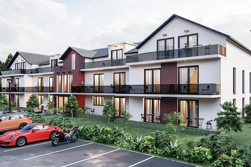 Eine Visualisierung des Hauses Lebensglück in Eschede.