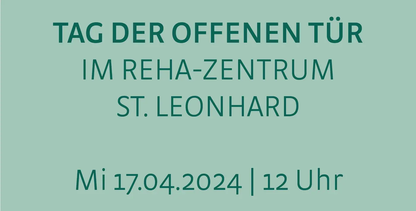 Grafik mit Text: tag der offenen Tür